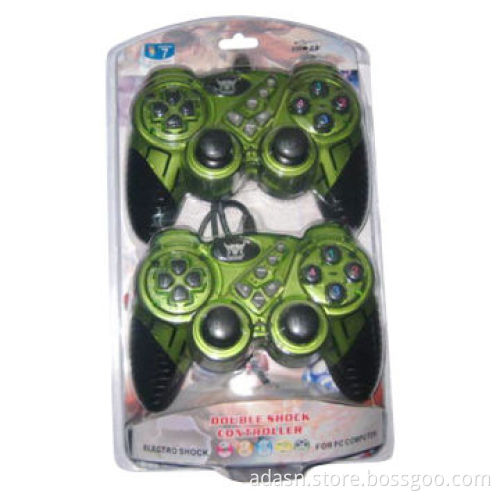 Wired Twin Gamepad for PC Game with Double Vibration, New Design